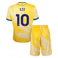 Camisa de Futebol Crystal Palace Eberechi Eze #10 Equipamento Secundário Infantil 2024-25 Manga Curta (+ Calças curtas)